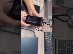 65W kompak daya tinggi charger portabel dengan dibangun di kabel