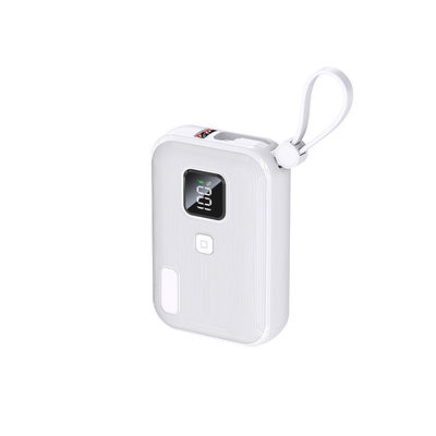 Portable 10000mAh ABS Mini Power Bank PD22.5W dengan Baterai 21700