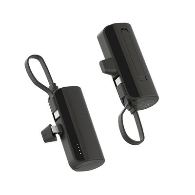 Harga yang bagus Kompak ABS Hitam Litium Polymer Tail Plug Powerbank 5V/2.1A Solusi Pengisian on line
