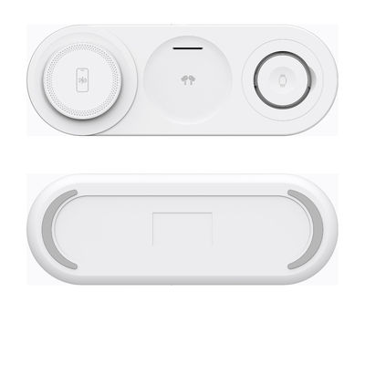 Pengisian 3-in-1 Pengisi daya nirkabel Tipe C Input Desain multi warna 1m Kabel untuk beberapa perangkat