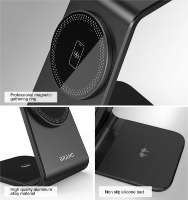 Harga yang bagus Pawer Bank Powerbank Wireless 15W Tipe C 110-205KHz Frekuensi pengisian 1m Panjang kabel pengisian on line