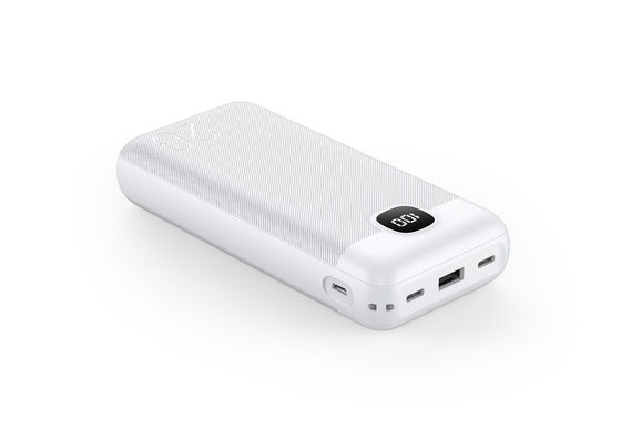 22.5W Pengisian Biru Putih Pengisian cepat Power Bank 10000mAh Portable Micro USB