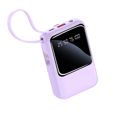 Harga yang bagus Outdoor Dibangun Di Kabel Power Bank 20W Dengan Lampu Indikator LED on line