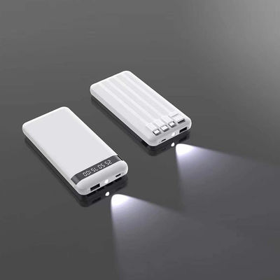 Harga yang bagus Kompatibilitas Universal Outdoor Power Bank 10000mAh dengan Kabel dan Output Petir on line