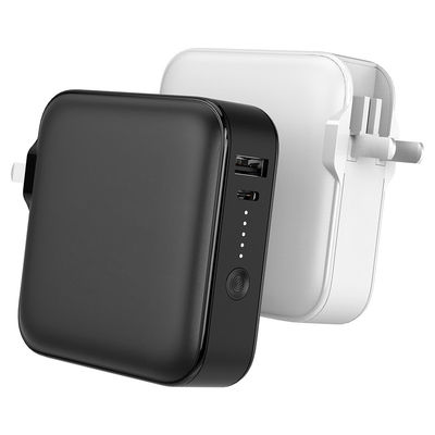 Harga yang bagus Wall Plug Powerbank Dengan PD22.5W Output Voltage LED Indicator Perlindungan Sirkuit Singkat on line