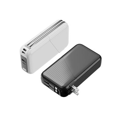 Harga yang bagus 20000mAh White Wall Plug Power Bank untuk beberapa perangkat on line