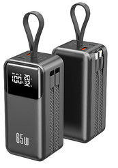 Harga yang bagus New 65W Ultra Compact Mini Power Bank dengan terintegrasi kabel on line