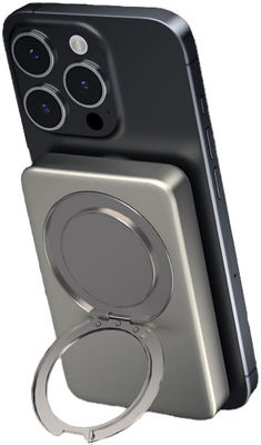 Creative 3 In 1 Mag Aman Portable Charger Untuk IPhone IWatch Dan Airpods Dengan O Stand