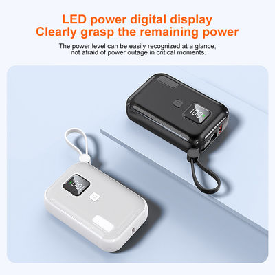 Harga yang bagus Portable Mini Power Bank 10000mAh 22.5W PD dengan PD22.5W Input dan Baterai 21700 on line