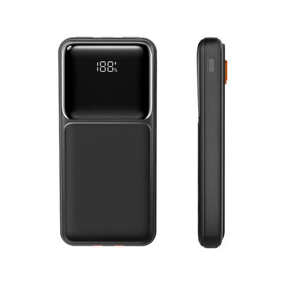 Harga yang bagus 10000mAh Fast Charging Portable Power Bank dengan Kabel Inbuilt on line