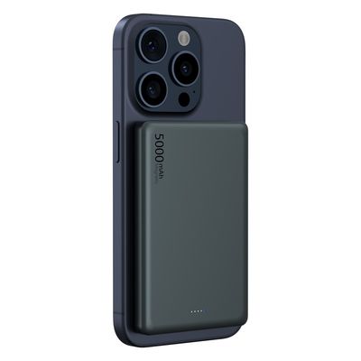 Harga yang bagus Bank Daya Magnetik dengan Output Wireless 5W 7.5W 10W ABS PC Aluminium Alloy Li Polymer Battery on line