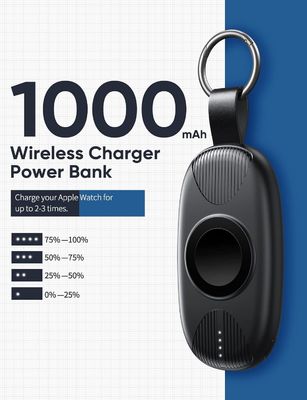 Harga yang bagus 1000mah Smartwatch Power Bank Jenis C Konektivitas Kompatibilitas Universal on line
