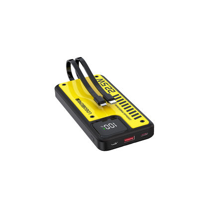 Harga yang bagus 22.5W 10000mAh Portable Power Delivery Power Bank Dengan PD Charging on line