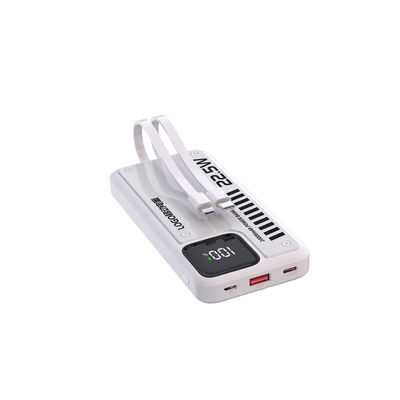 Harga yang bagus Powerbank Ponsel Pengecas Cepat Putih Dengan Output Kabel Petir 5V 2.4A on line